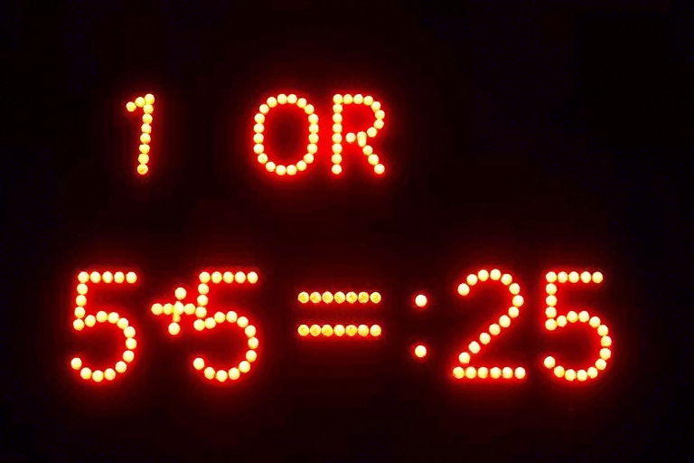 -1 OR 5*5=25 -- 